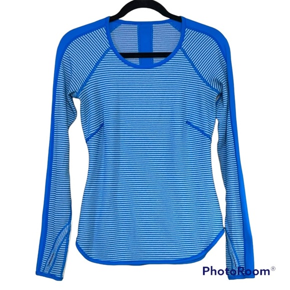 Lululemon Runder Under Top Blue Sz M - Picture 4 of 7